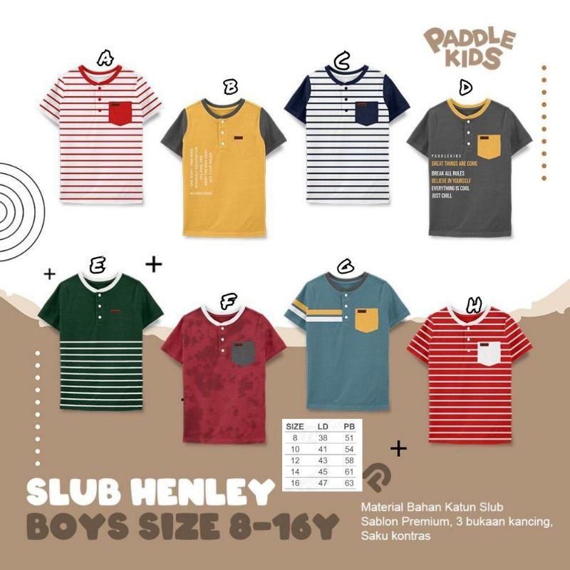 เสื้อยืด SLUB HENLEY