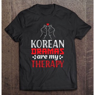 ใหม่ เสื้อยืดลําลอง แขนสั้น พิมพ์ลายละครเกาหลี Are My Therapy K Drama Finger HeKdrama แฟชั่นสําหรับผู้ชาย