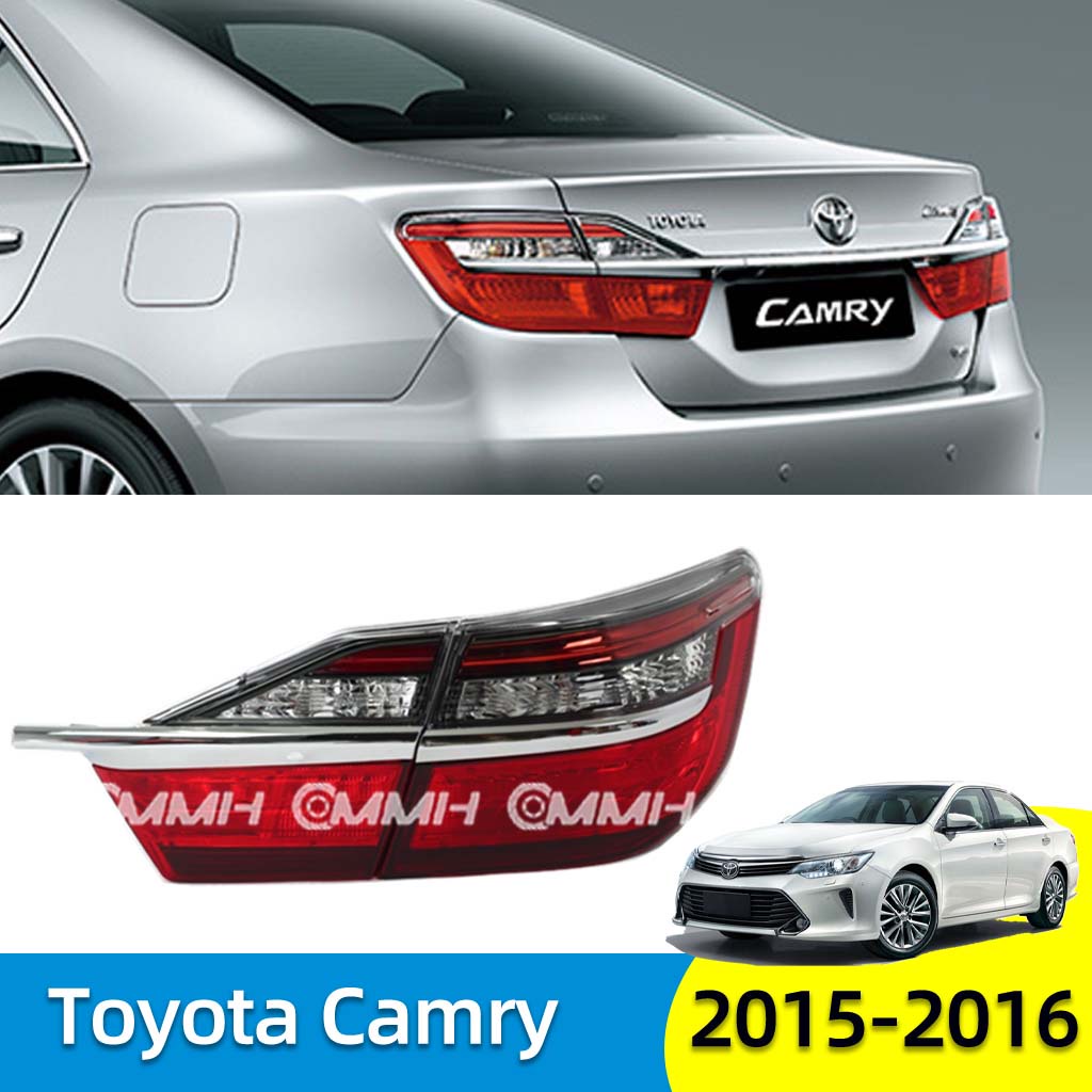 Toyota Camry ​acv51 ไฟท้าย 2015-2017 LED XV50 เสื้อ​ไฟท้าย ไฟท้าย​แต่ง ไฟท้ายไฟเบรค​ ไฟเลี้ยว Tailla