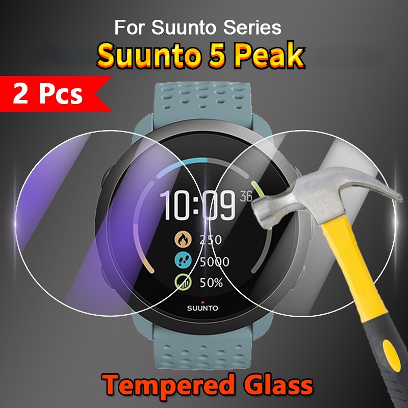1/2/3/5 ชิ้น สําหรับ Suunto 5 Peak ตัวป้องกันหน้าจอสมาร์ทวอทช์ 2.5D HD ใส / ป้องกันแสงสีฟ้า ฟิล์มกระจกนิรภัยป้องกัน