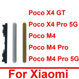 ปุ่มเปิดปิดด้านข้าง ควบคุมระดับเสียง สําหรับ Xiaomi Poco Pocophone X4 GT X4 Pro M4 M4 Pro 5G