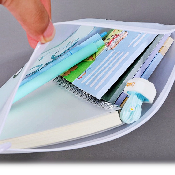 แฟ้มใส่เอกสารA4 แฟ้มซอง ซิปล็อค แฟ้มใส่เอกสาร แฟ้มซิปใส่เอกสาร ขนาด A4 ลายการ์ตูน กระเป๋าใส่เอกสาร