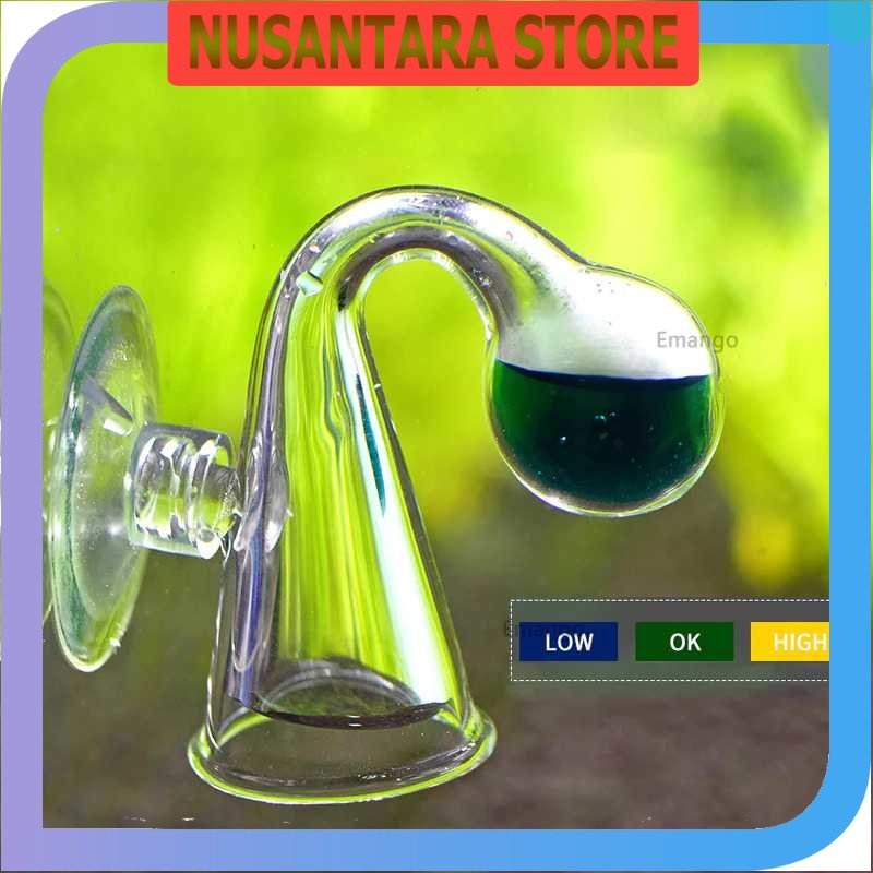 NUSTARA STORE - SEVEN MASTER Aquarium CO2 Diffused Glass Drop Checker Monitor - JM012