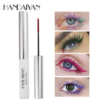 HANDAIYAN 4 Color Mascara Waterproof Long-lasting Curling Lengthening Makeup Blue Green Red Black White Color Mascara 5ml