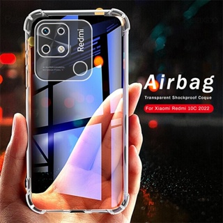 Xiaomi Redmi 12C 10C 10A 10 5G 9 9A 9C 12 C Redmy C12 Redmi12C Shockproof Silicon Case Airbag Soft Back Cover Anti Fall Transparent TPU Phone Casing
