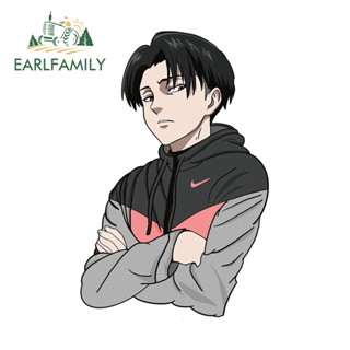 Earlfamily สติกเกอร์ กันน้ํา ลายอนิเมะ Attack on Titan ขนาด 13 ซม. x 8.5 ซม. สไตล์ญี่ปุ่น สําหรับติดตกแต่งรถยนต์ แล็ปท็อป รถจักรยานยนต์