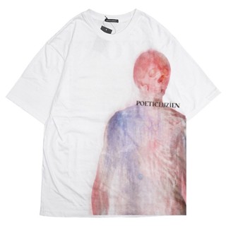 Poeticluzien เสื้อยืด สีขาว แครเนียม