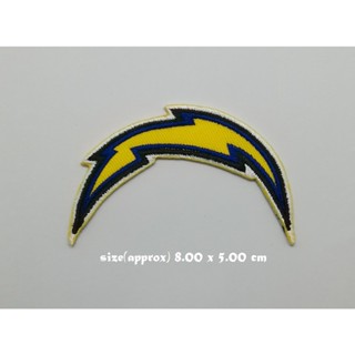 ตัวรีดติดเสื้อ Americasn football Los Angeles Chargers ตกแต่งเสื้อผ้า แจ๊คเก็ต Embroidered Iron on Patch  DIY