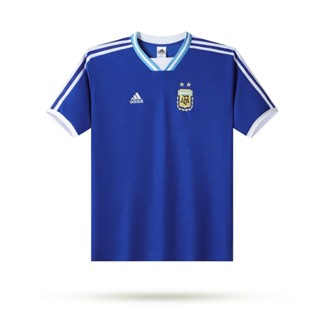 [Retro] ใหม่ ชุดเสื้อยืดแขนสั้น ลายฟุตบอล World Cup Argentina สีฟ้า สไตล์เรโทร คุณภาพสูง สําหรับฝึกซ้อมฟุตบอล 2223