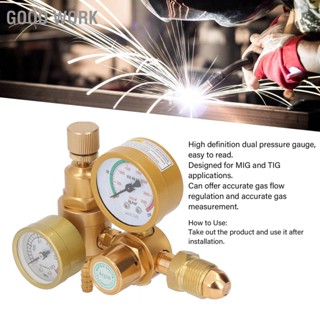 Good Work เครื่องวัดการไหลของวาล์ว Agron Co2 Mig Tig Flowmeter G5/8In Ĕ ช่องนําเข้า 1/4In