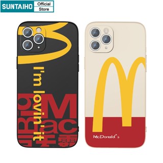 เคสโทรศัพท์ซิลิโคน แบบนิ่ม ลาย Suntaiho Big Mac กันกระแทก สําหรับ iPhone 11 Pro Max 14 12 13 XS X XR XS Max 7 8 Plus