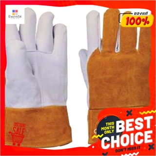 WELDING ถุงมือหนังเชื่อมอาร์กอน YAMADA 12 นิ้ว สีส้มWELDING LEATHER GLOVES YAMADA 12IN ORANGE