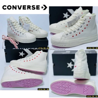 รองเท้า Converse Chuck Taylor All Star Lift Crafted With Love White Women ส่งฟรี