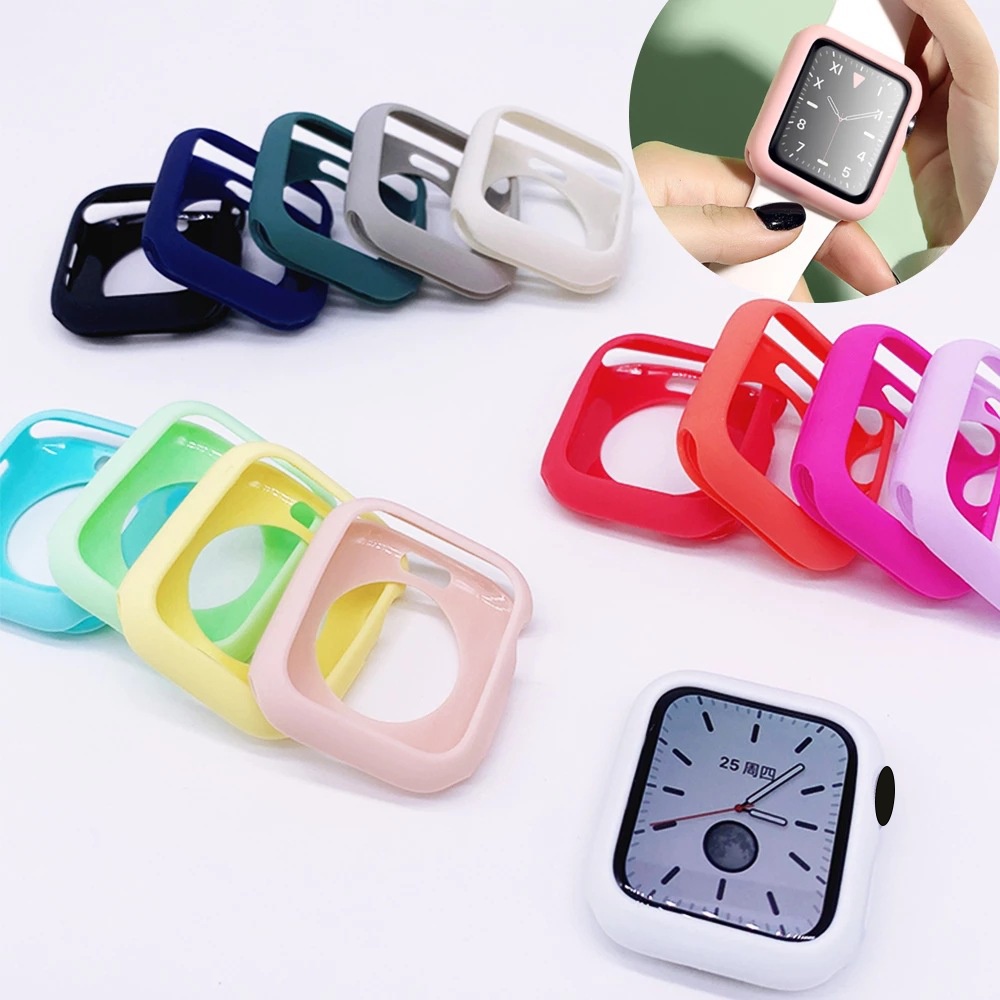 iwatch เคสซิลิโคนสำหรับนาฬิกา11 10 9  8 7 6 5 4 3 2 1 เคสซิลิโคน apple 38/40/41/44/45/42/46/49mm - รูปที่ 3