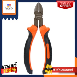 NICKEL-COATED คีมปากเฉียงชุบนิกเกิล KINZO 6 นิ้วNICKEL-COATED CURVED-JAWS DIAGONAL PLIERS KINZO 6IN