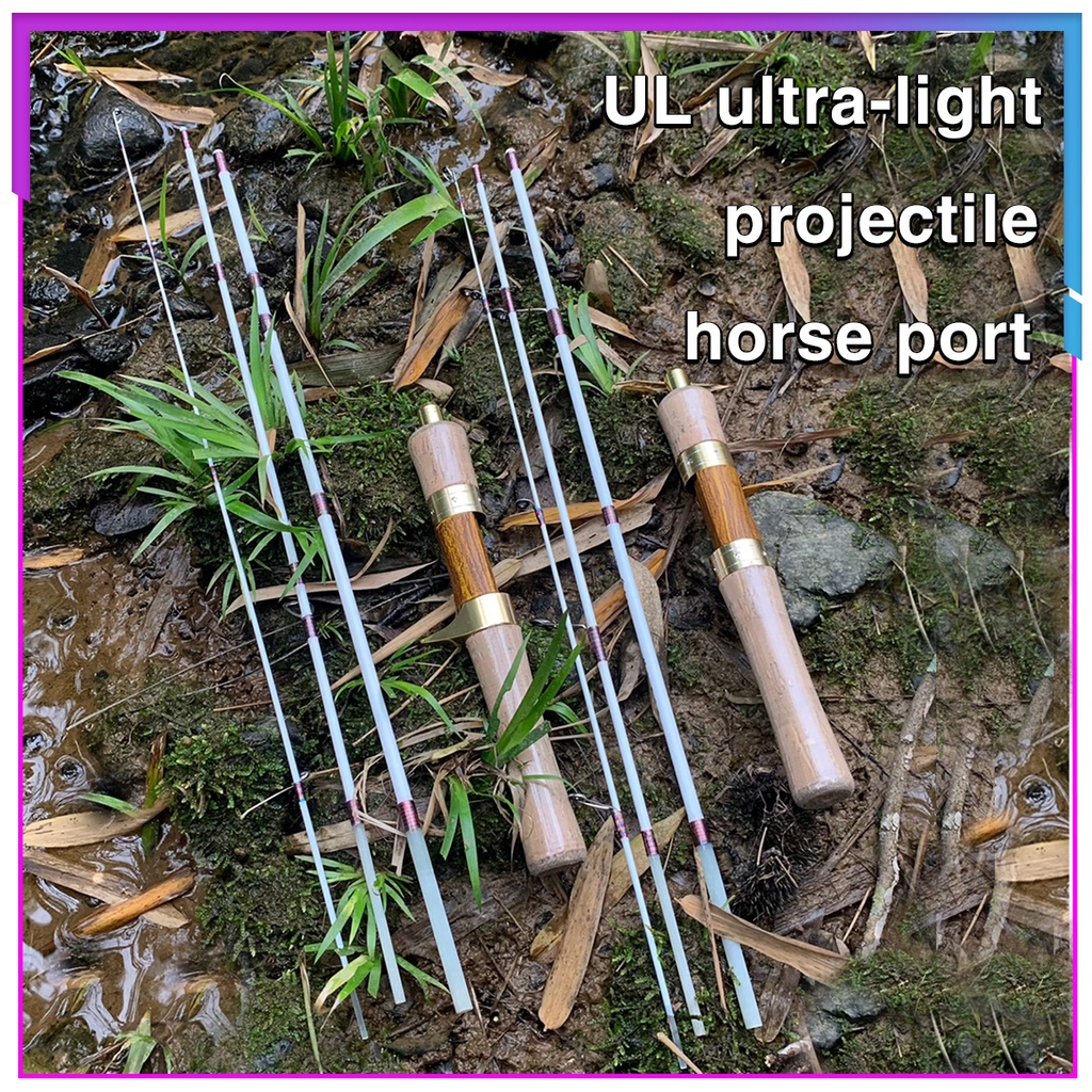 คันเบ็ดตกปลา UL 4 ส่วน 4.5 ฟุต น้ําหนักเบา แบบพกพา พับเก็บได้ สําหรับตกปลาน้ําเค็ม น้ําจืด ตกปลาน้ํา