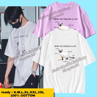 Korean T-Shirt KPop JENO nct outfit HOW YOU TOUCH A CAT print_07