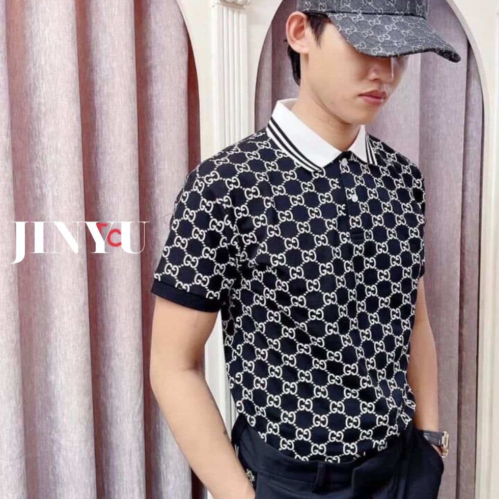 [ รูปถ่ายจริง ] โปโล จีซี เสื้อยืดผู้ชายและผู้หญิงดีไซน์แขนสั้นคุณภาพสูงหรูหราสุดๆและสง่างาม
