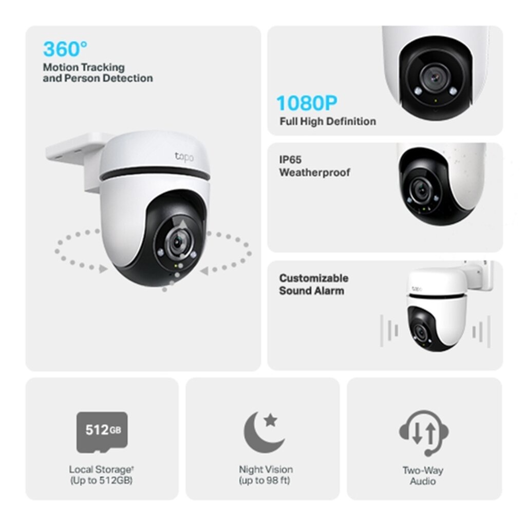 🛵มีส่งด่วน💨  TP-LINK TAPO C500 PAN TILT Security WiFi Camera กล้องวงจรปิดภายนอก รับประกัน 2 ปี