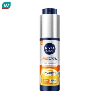 Nivea นีเวีย เมน เอ็กซ์ตร้า ไบรท์ ซีแอนด์ไฮยา เอจ ดีเฟนซ์ วิตามิน เซรั่ม เอสพีเอฟ30 45 มล.