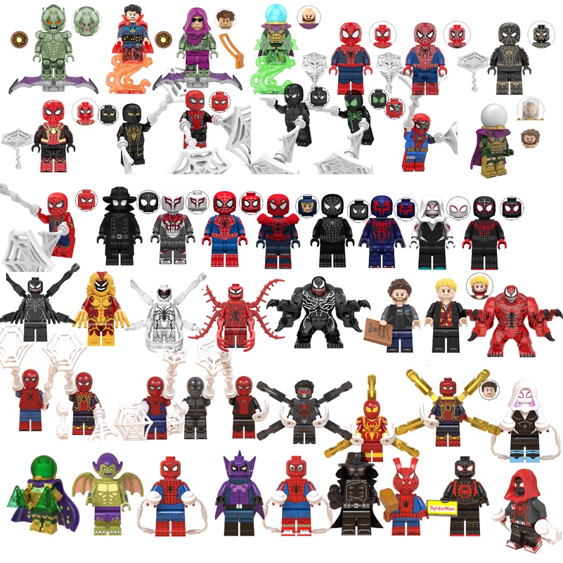 ฟิกเกอร์ SpiderMan Venom Carnage Green Goblin Mysterio ed ขนาดเล็ก ของเล่นสําหรับเด็ก