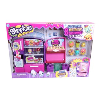 Shopkins So Cool Metallic Fridge Playset Shopkins So Cool ชุดของเล่นตู้เย็นเมทัลลิก