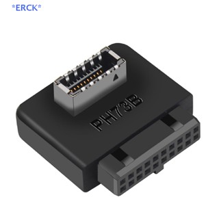 Erck&gt; อะแดปเตอร์แปลงเมนบอร์ด USB3.0 19pin 20pin เป็น TYPE-E 90 องศา TYPE C พอร์ตปลั๊กอิน PH73A+ PH73B+ ใหม่