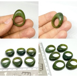 1Pc Natural Nephrite Jade Ring Green Jade Ring AAA Quality jade Ring jewelry High Quality Jade Ring.