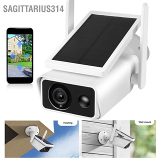 Sagittarius314 1080P โซลา กล้อง กล้องวงจรปิดไร้สายกลางแจ้งกันฝน รีโมท Night Vision Monitor แบตเตอรี่ Powered