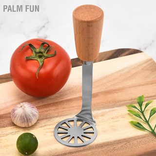 Palm Fun Potato Masher 304 Stainless Steel Smasher ครัว เครื่องมือ เครื่องบดโลหะสำหรับถั่วมันฝรั่ง