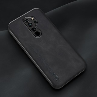 แฟชั่น นิ่ม TPU เคสกันกระแทก Redmi Note 9 Pro Max 9S 8 7 ผิวสัมผัส หนัง PU เคสด้านหลัง เคสป้องกันเต็มรูปแบบ