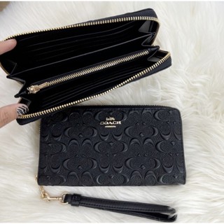 Khaykrapaoimport - Coach C7360 Long Zip Around Wallet In Signature Leather กระเป๋าสตางค์ใบยาวซิปรอบใบ