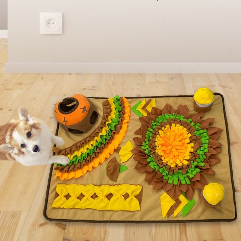 YU Soft Snuffle Mat Dog Sniff Puzzle Mat Pet Dispenser ความเบื่อหน่ายลดของเล่น