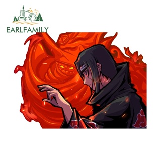 Earlfamily สติกเกอร์ กันน้ํา กันรอยขีดข่วน ลายอนิเมะ Naruto Sasuke and Itachi ขนาด 13 ซม. x 9.4 ซม. สําหรับติดตกแต่งรถยนต์ แล็ปท็อป รถจักรยานยนต์