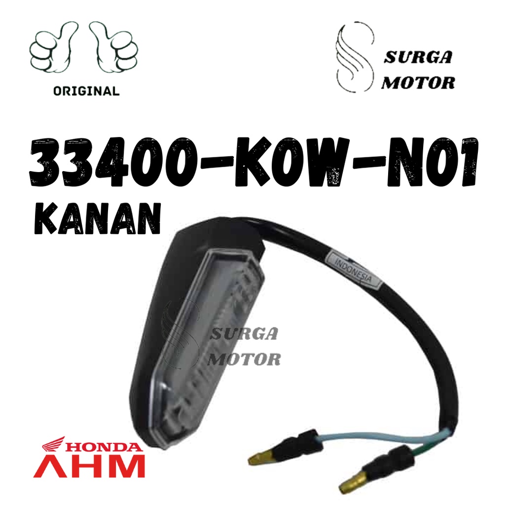 ไฟเลี้ยวหน้าขวา Winker Ritting ADV 150 160 33400-K0W-N01 2019 2020 2021 2022 2023 ขวา Wingker Assy A