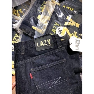 กางเกงLazyมิดไนท์กระบอกใหญ่ผ้า14ออนซ์