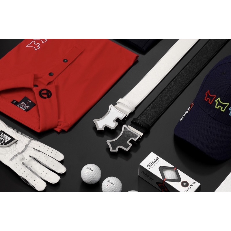 เข็มขัดกอล์ฟ Scotty Design buckle golf belt Dog model Studio design