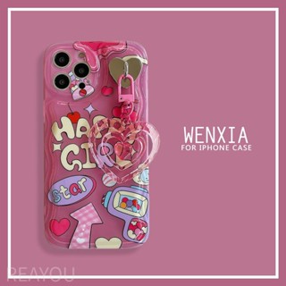 เคสโทรศัพท์มือถือ กันกระแทก ลายหัวใจ สีชมพู สําหรับ Iphone 13 pro max 12 11 14plus 14 13ProMax 11 12