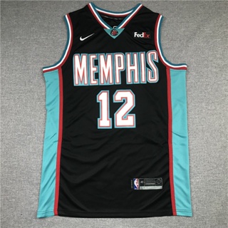 ขายดี 【7 สไตล์】เสื้อกีฬาบาสเก็ตบอล NBA Memphis Grizzlies No.12 MORANT CIfngf50KCfhjp40 สีดํา 2021