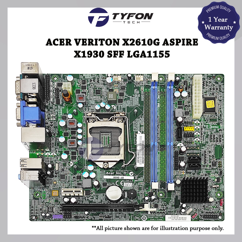 Acer Veriton X2610G X6610G Aspire X1930 X3990 X3960 M3920 SFF LGA1155 เมนบอร์ดเดสก์ท็อป H61H2-AD (ตก