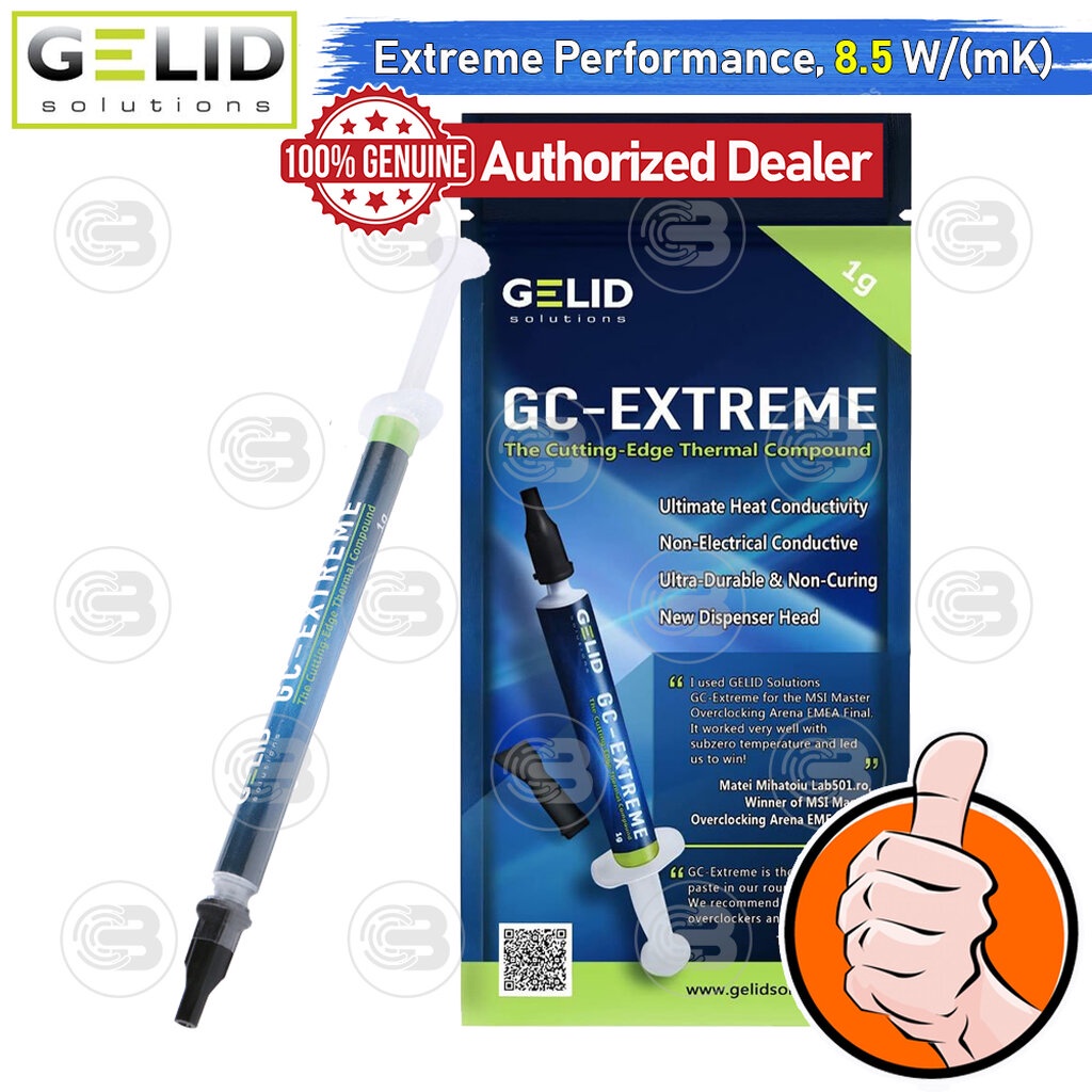 [CoolBlasterThai] GELID GC-Extreme Thermal Compound 1g./8.5 W/(mK)(Compounding in USA)(TC-GC-03-D)
