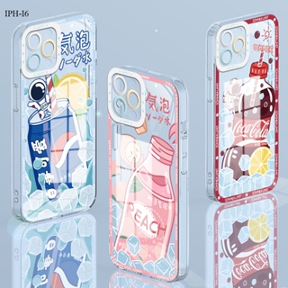 Compatible With iPhone 11 Pro MAX SE 2020 X XS XR 6 6S 7 8 Plus 2022 เคสไอโฟน สำหรับ Case Cartoon Summer Drink เคส เคสโทรศัพท์ เคสมือถือ Cases Back Cover Shockproof