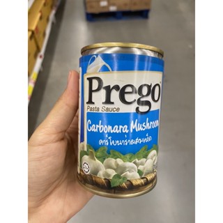 Pasta Sauce Carbonara Mushroom ( Prego Brand ) 295 G. ผลิตภัณฑ์ซอสครีมคาร์โบนาร่า ผสม เห็ด สำหรับราดพาสต้า ( ตรา พรีโก้ )