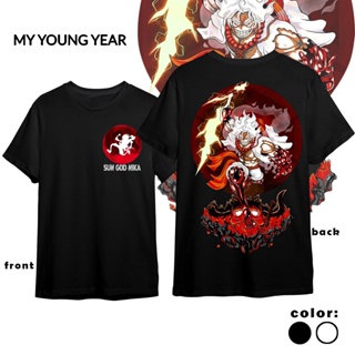 เสื้อเชิ้ต One Piece MY YOUNG Anime Gear 5 เสื้อลูฟี่กีฬากีฬาการ์ตูนการ์ตูนเสื้อยืดขนาดใหญ่ q[bเสื้อยืด _30