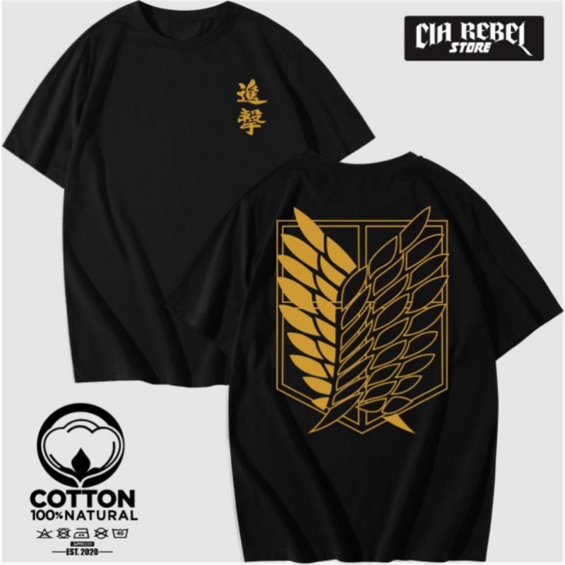 ANIME DISTRO T-SHIRTS ANIME เสื้อยืดสําหรับผู้ชายผู้หญิง - NS REBEL