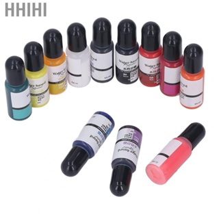 Hhihi Epoxy Resin Pigment  12 Colors Dye Fine Workmanship for Cement