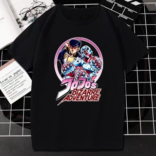 T-Shirtใหม่ เสื้อยืดลําลอง แขนสั้น พิมพ์ลายอนิเมะ Jojo Bizarre Adventure สไตล์ญี่ปุ่น ฮาราจูกุ แนวสตรีท แฟชั่นฤดูร้อน สํ