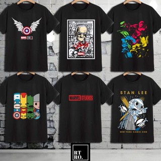 Stan Lee MARVEL T-Shirt Superhero Graphic shirt Black Tee Retro / Shirt Unisex Bootleg Trend Fashion_04