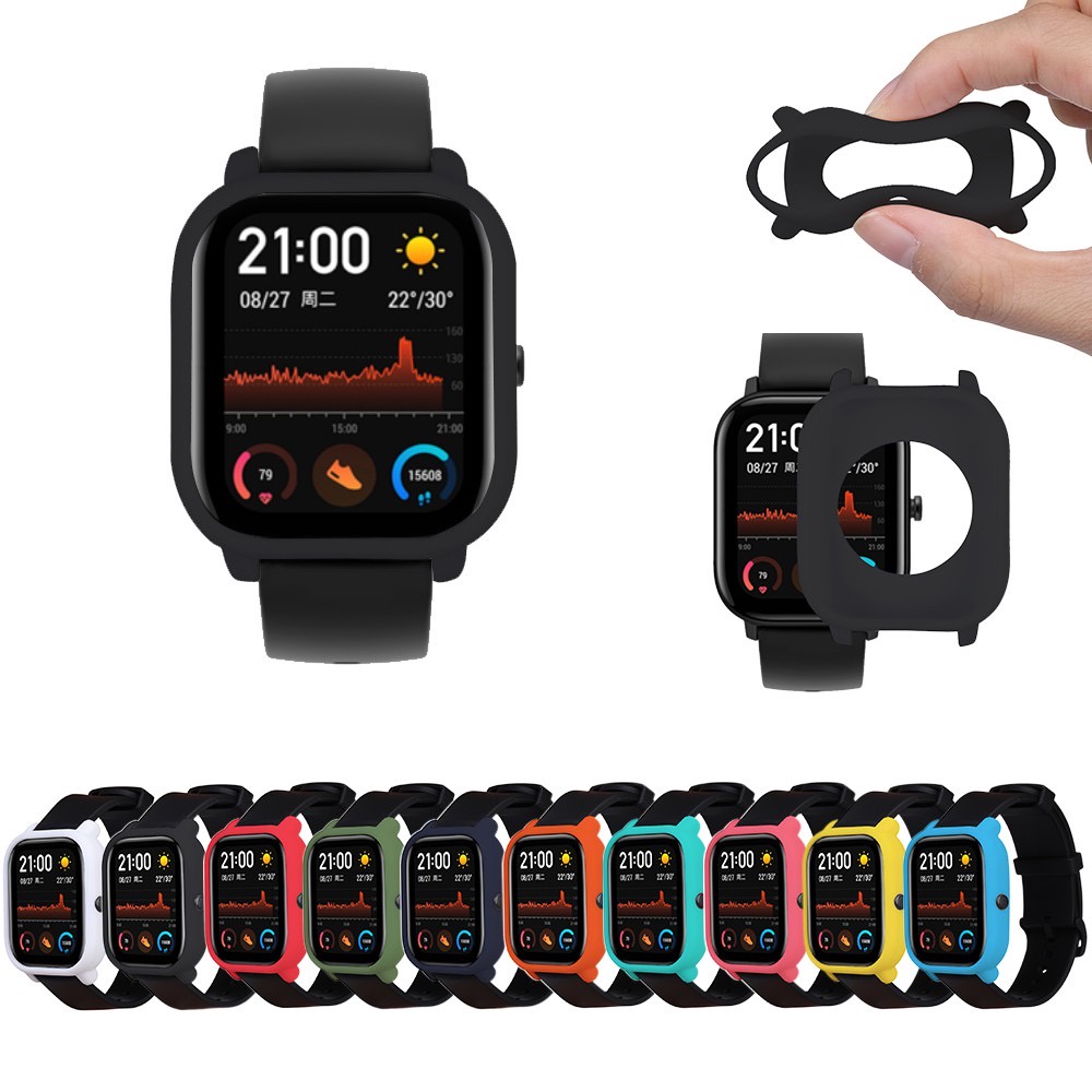 เคส Amazfit bip 3 / 3 Pro / GTS / Havit M9006 / Pro.ซิลิโคนนุ่มสวยงามมีหลายสี