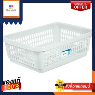 ตะกร้าอเนกประสงค์ทรงเหลี่ยม Classic KASSA HOME รุ่น 3116 ขนาด 39.5 x 27 x 12 ซม. สีเทาSquare Multi-Purpose Basket Classi